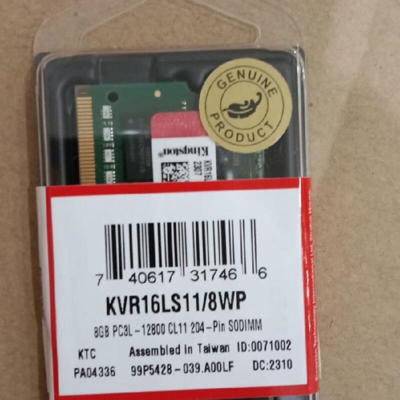 RAM SODIM KINGSTON DDR3 8GB