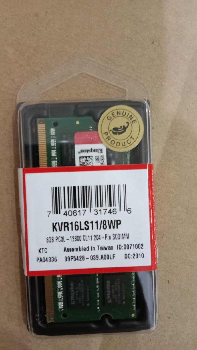 RAM SODIM KINGSTON DDR3 8GB