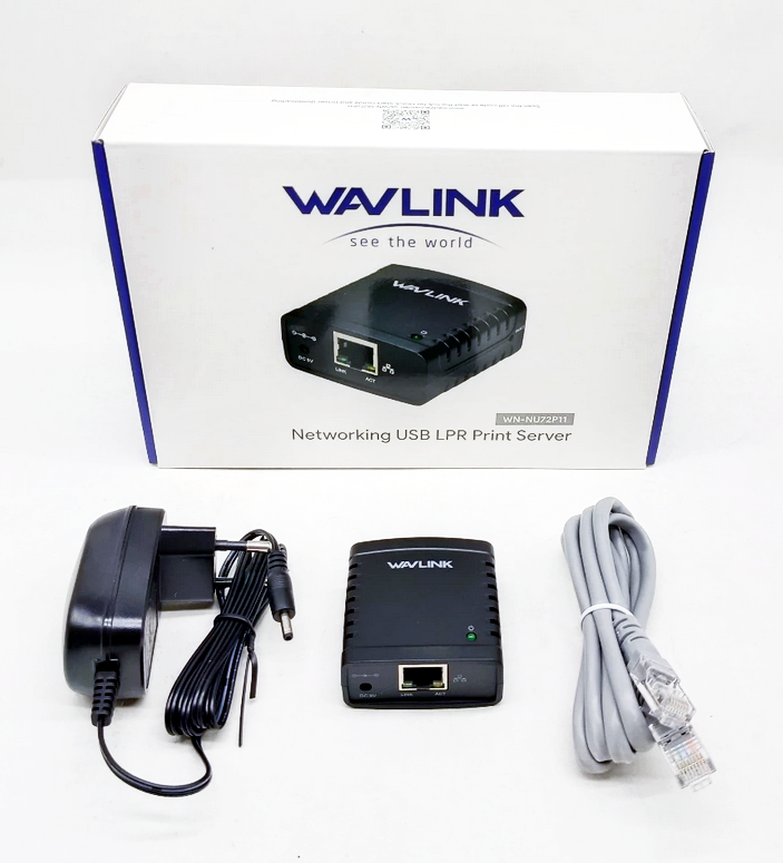 USB 2.0 NETWORK PRINT SERVER WAVLINK WL-NU72P11