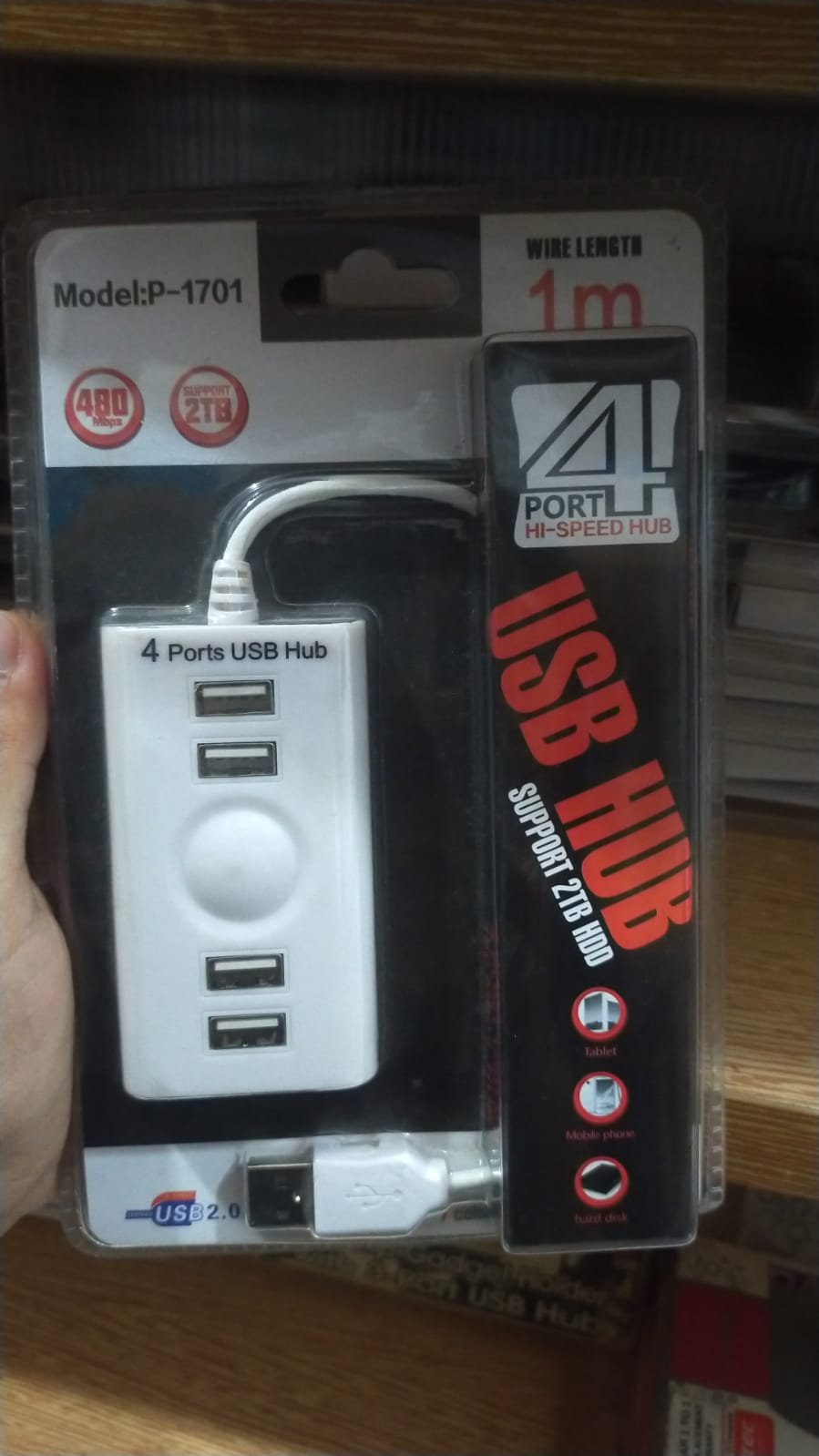 USB HUB 4 PORT P-1701