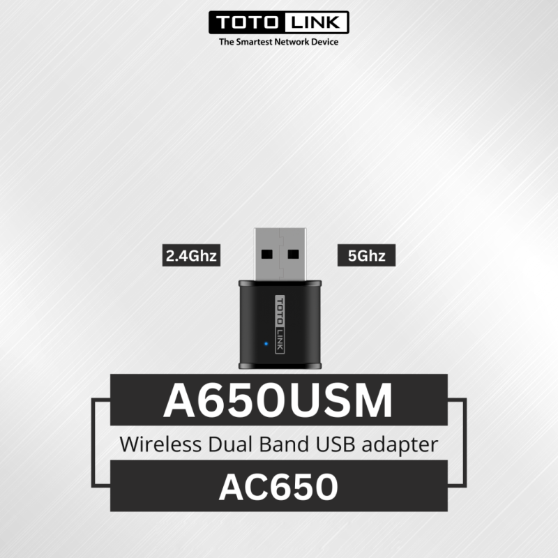 USB WIFI DUAL BAND TOTOLINK AC650 A650USM