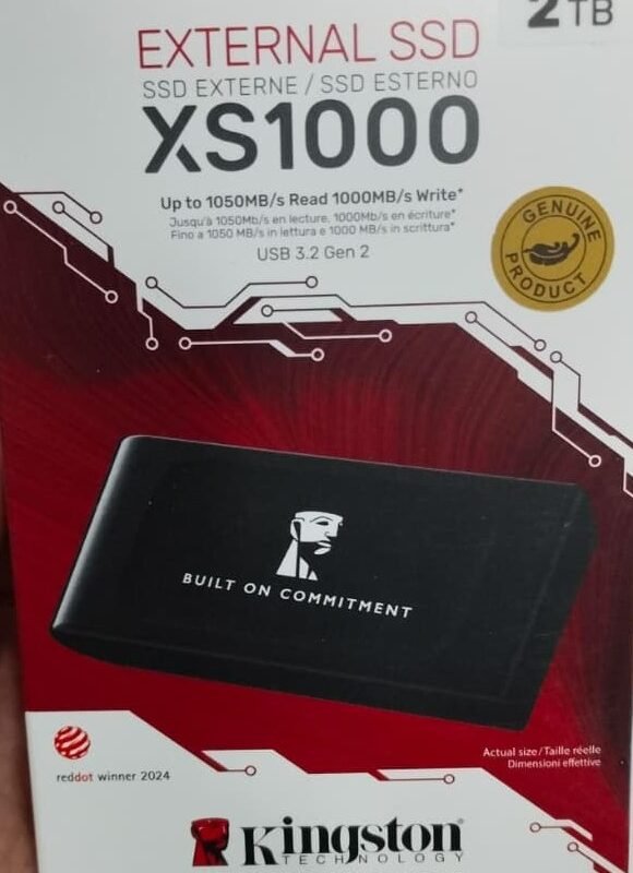 SSD EXTERNAL KINGSTON PORTABLE XS1000 2TB SXS1000/1000GA