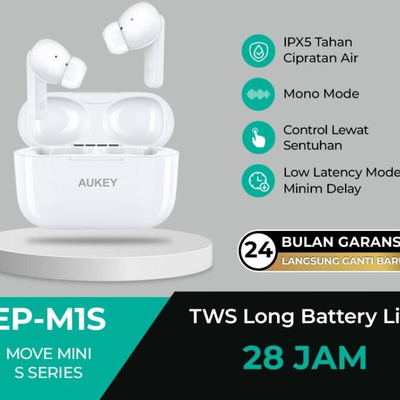 AUKEY EARPHONE EP-M1S TWS WHITE