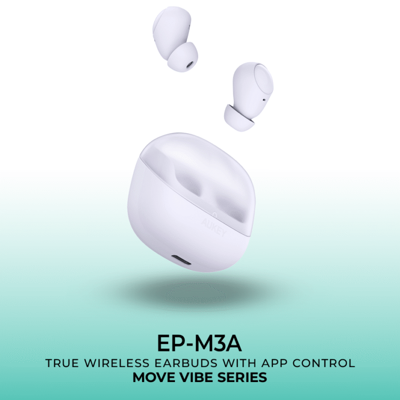 AUKEY EARPHONE EP-M3A TWS MOVE VIBE WHITE