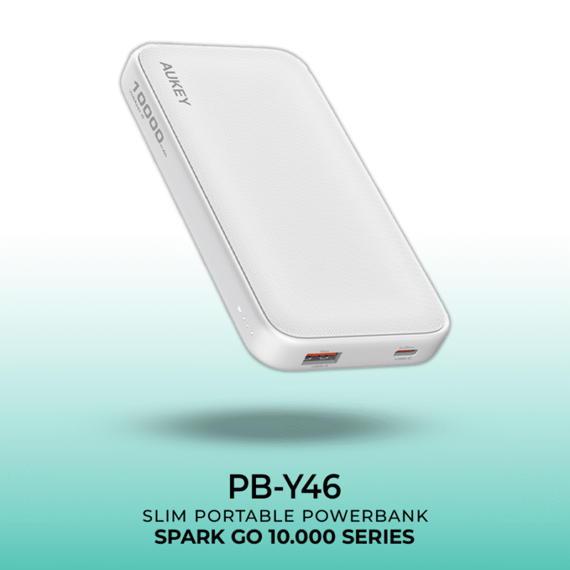 AUKEY POWER BANK Y46 10.000MAH 15W FROST WHITE