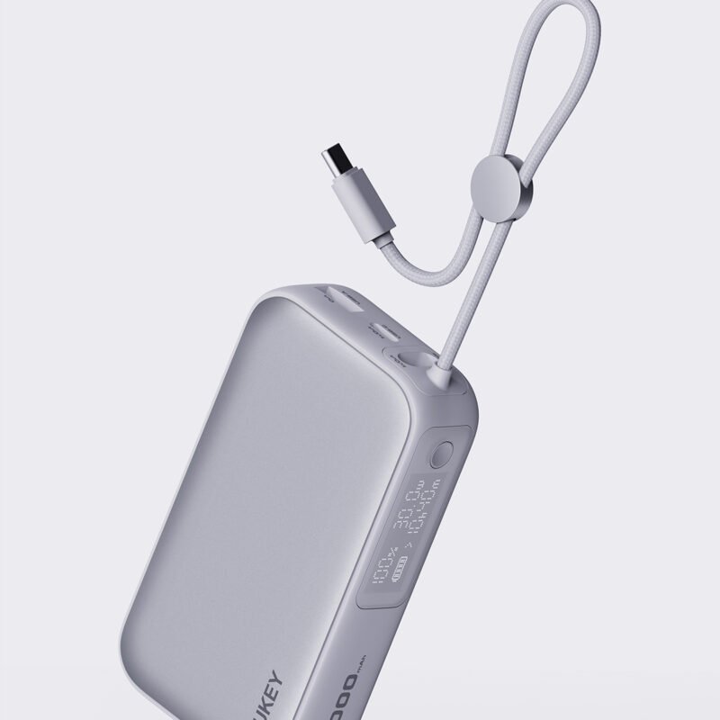 AUKEY POWER BANK Y47 10.000MAH 30W CABLE WHITE/FROST WHITE