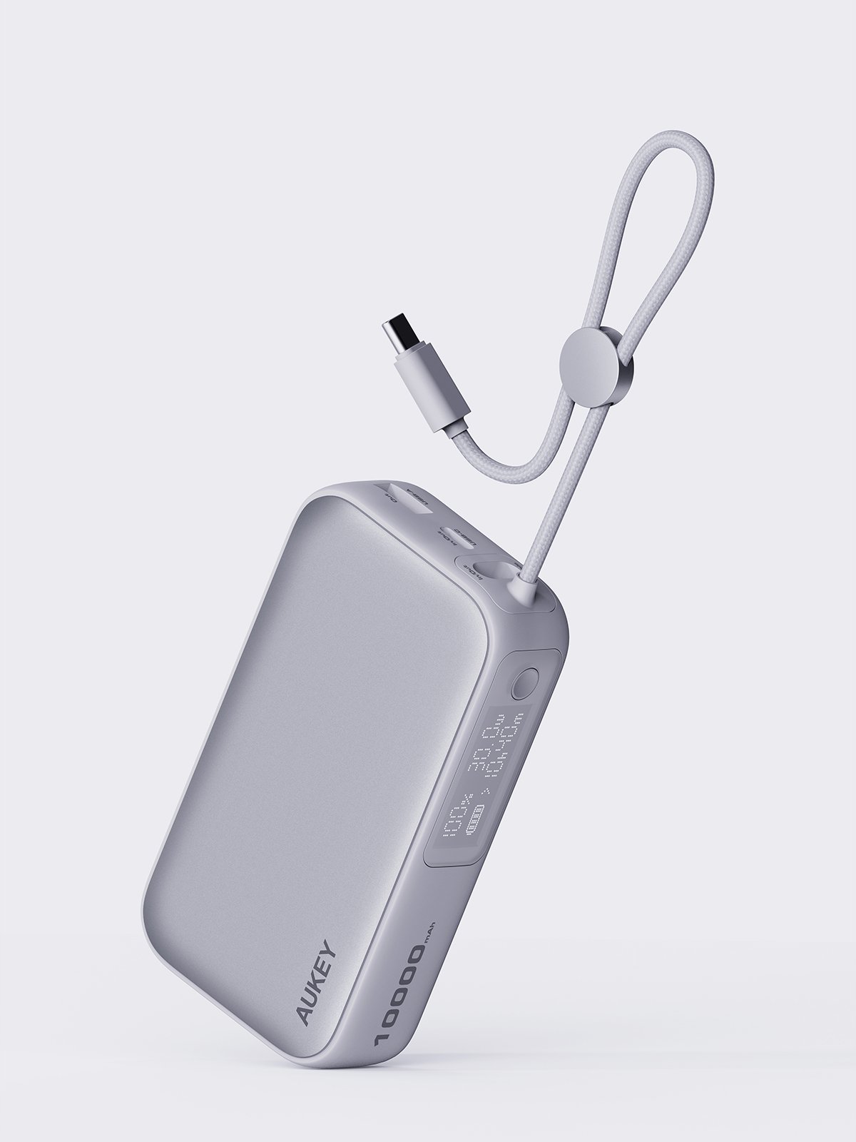 AUKEY POWER BANK Y47 10.000MAH 30W CABLE WHITE/FROST WHITE