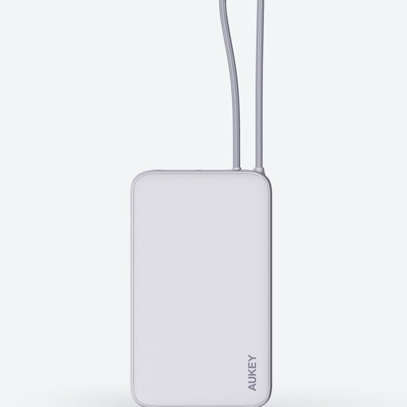AUKEY POWER BANK Y53 10.000MAH 15W CABLE WHITE/FROST WHITE