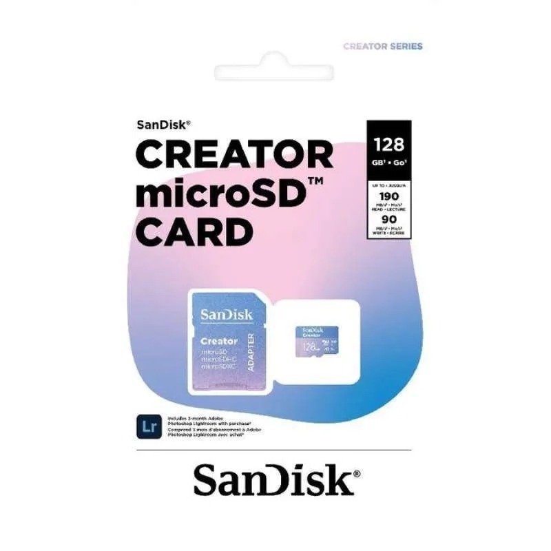 SANDISK CREATOR MICROSD CARD 128GB