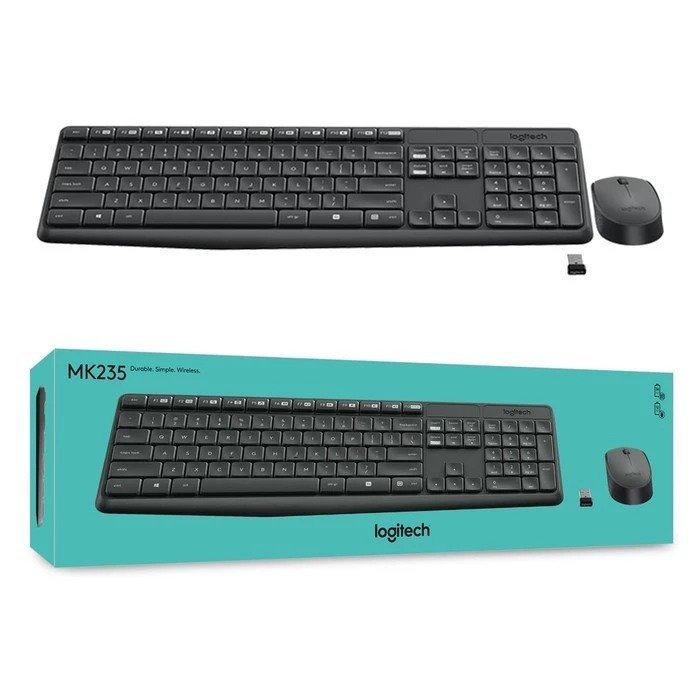 KEYBOARD MOUSE LOGITECH WIRELESS MK235