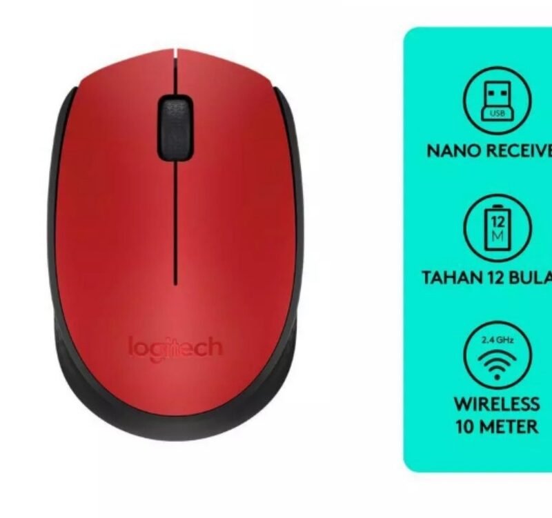 MOUSE WIRELESS LOGITECH M171 MERAH