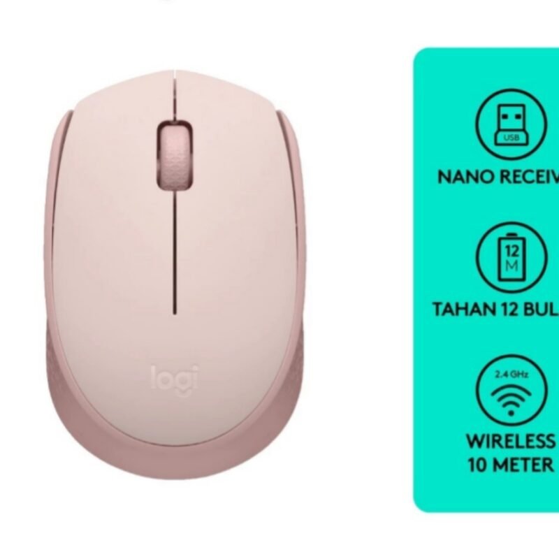 MOUSE WIRELESS LOGITECH M171 ROSE