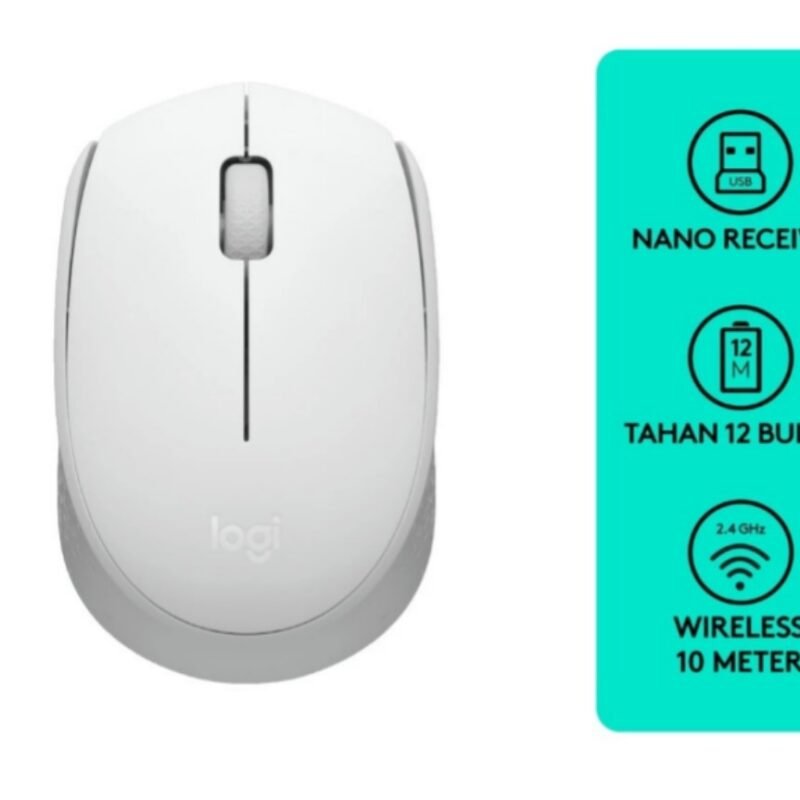 MOUSE WIRELESS LOGITECH M171 WHITE