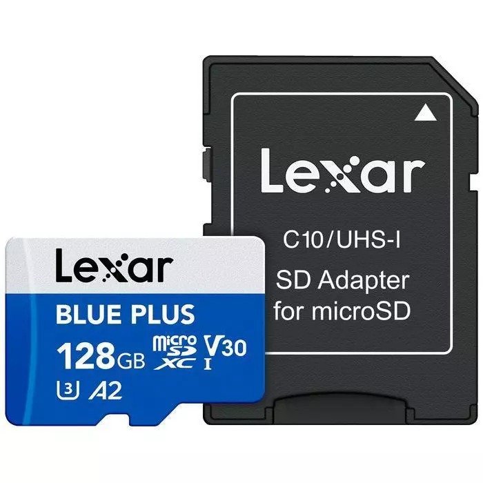 LEXAR BLUE PLUS V10 MICRO SDXC 128GB 170MB/S WITH ADAPTER