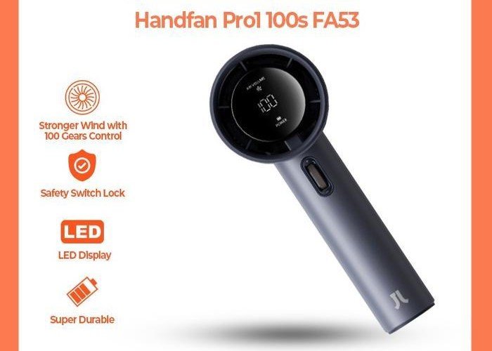 JISULIFE HANDFAN PRO1 FA53 100S 3600MAH GRAY BLUE