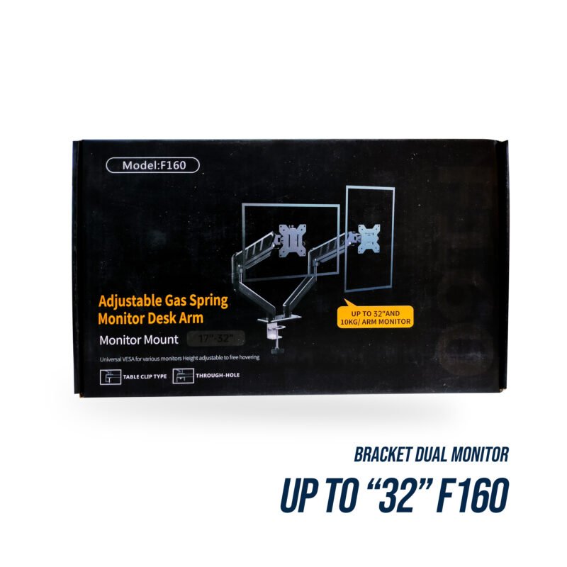 BRACKET DUAL MONITOR UP TO 32'' F160