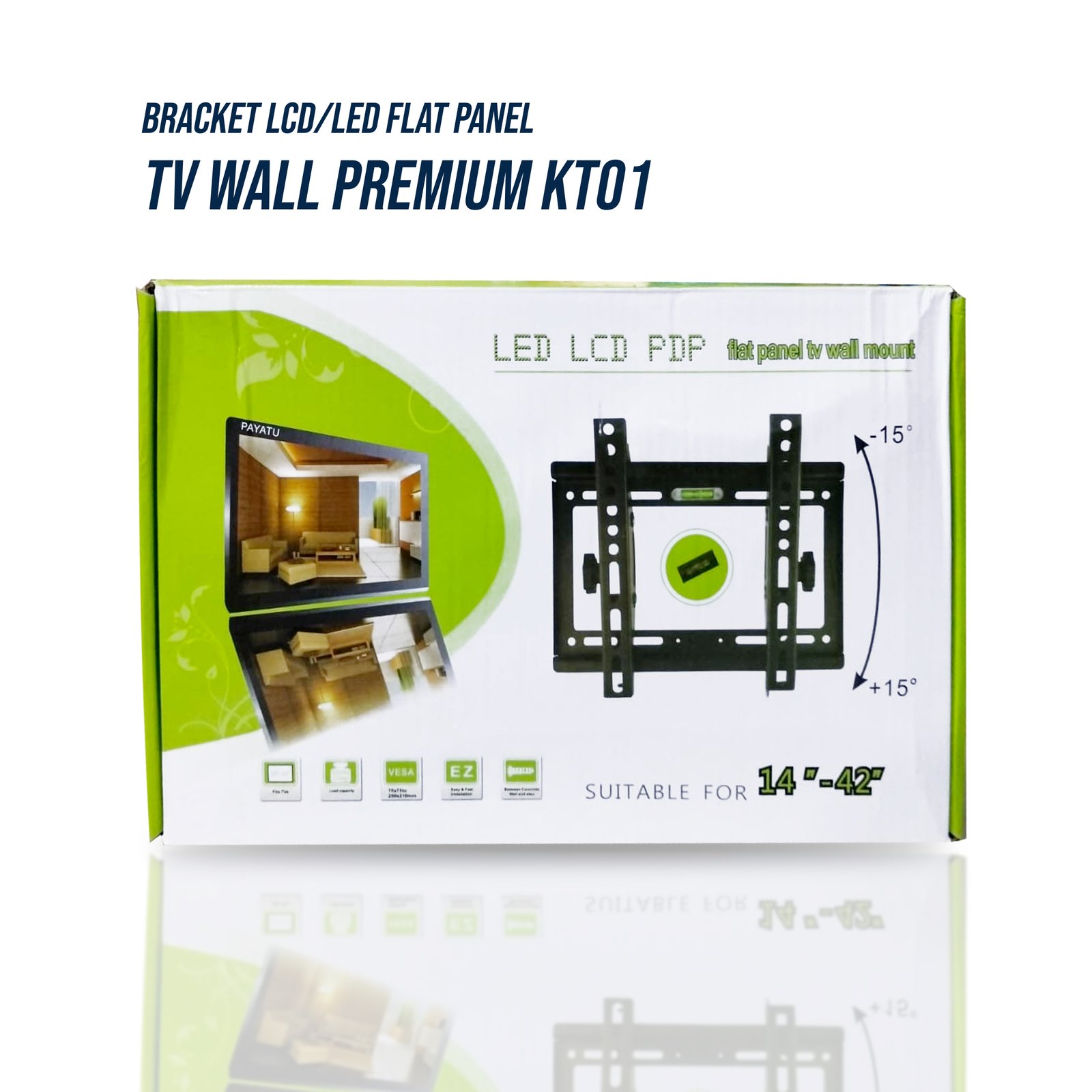 BRACKET LCD/LED FLAT PANEL TV WALL PREMIUM KT01