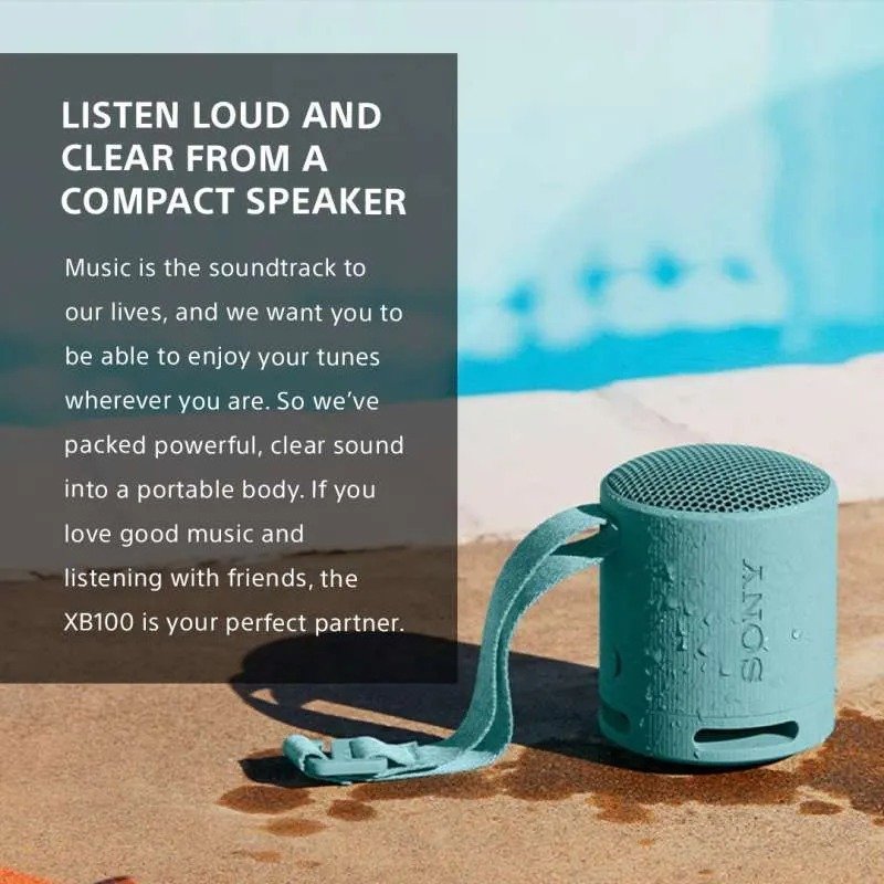 WIRELESS SPEAKER SONY XB100 BLUE