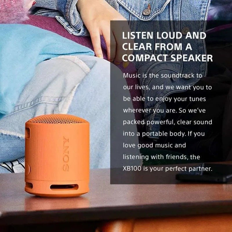 WIRELESS SPEAKER SONY XB100 ORANGE