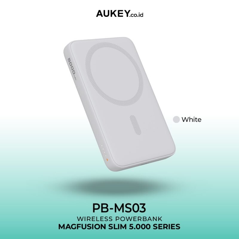 AUKEY POWER BANK MS03 5000MAH WC FROST WHITE